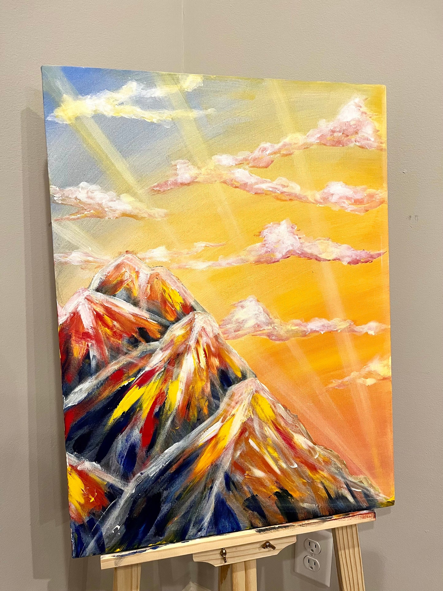 Golden Mountian Painting 24x18